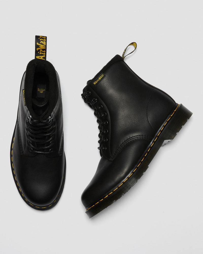 Botas de Invierno Dr Martens 1460 Pascal Warmwair Cuero Hombre Negros | MX 241YXF